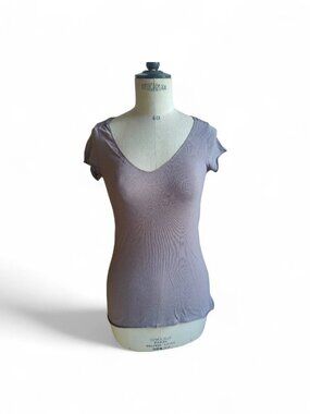 FITTED MAUVE VELVET TANK
